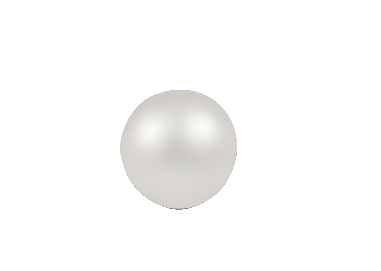 White Pearl Necklace - gold fish hook clasp